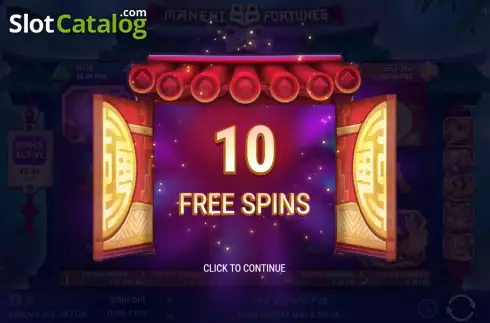 Free Spins Win Screen 2. Maneki 88 Fortunes slot
