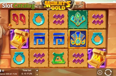 Game screen. Mummy’s Gold slot