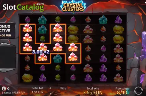 Schermo3. Crystal Clusters slot