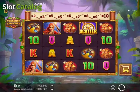 Schermo2. Treasure Explorer slot