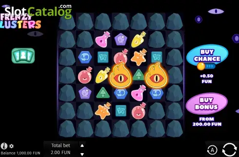Skärmdump2. Frenzy Clusters slot
