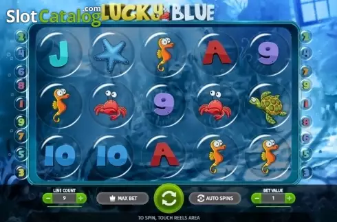 Bildschirm2. Lucky Blue slot