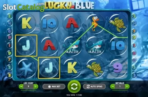 Écran5. Lucky Blue Machine à sous