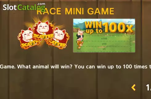 Game Features screen. Safari Run slot