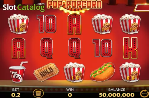 Game screen. Pop Popcorns slot
