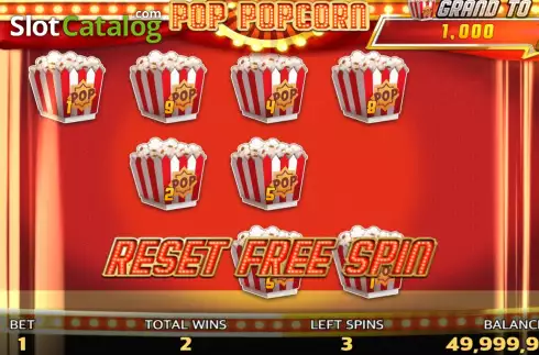 Free Spins screen 2. Pop Popcorns slot