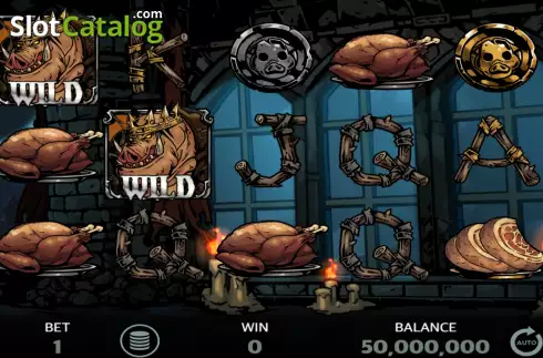 Game screen. King of Pig slot