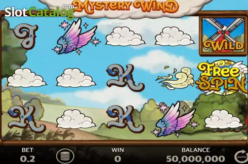 Game  screen. Mystery Wind slot