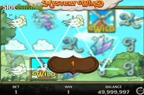 Win screen. Mystery Wind slot