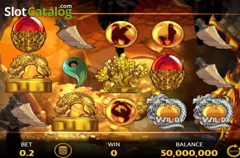 Game screen. Gold Dragon slot