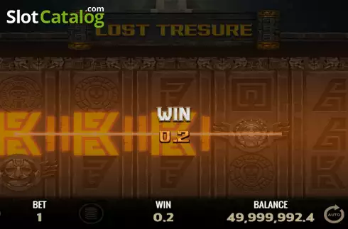 Win screen. Lost Treasure (BP Games) slot