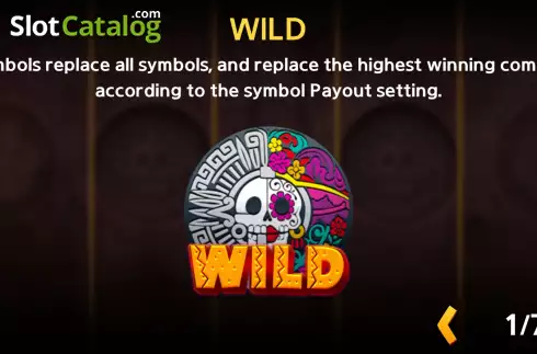 Game Features screen. Festival of the Dead slot