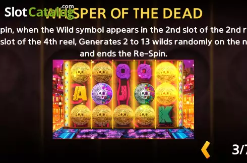 Game Features screen 3. Festival of the Dead slot