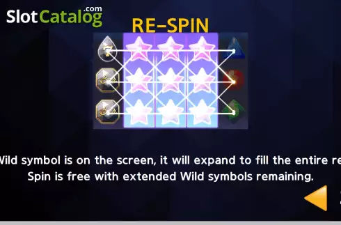 Game Features screen 2. Jewelry Spin slot