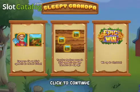 Bildschirm2. Sleepy Grandpa slot