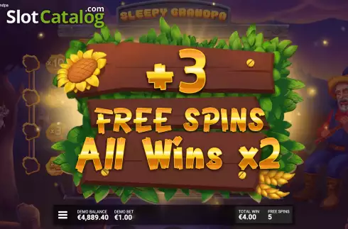 Free Spins 3. Sleepy Grandpa slot