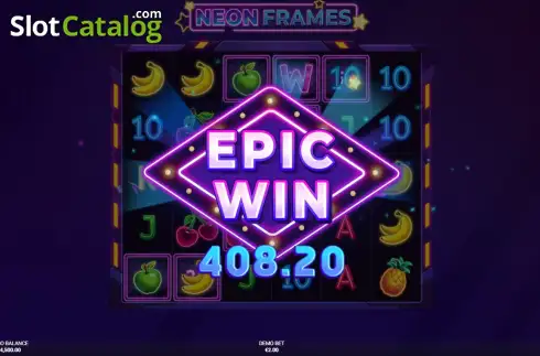 Pantalla3. Neon Frames Tragamonedas