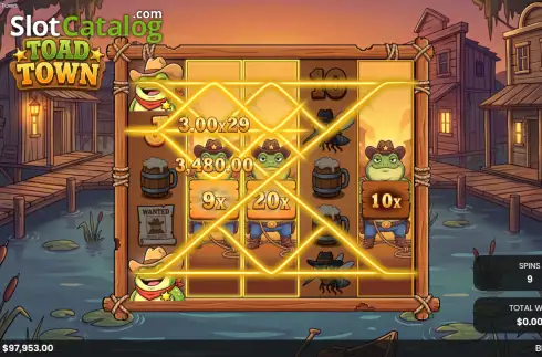 Bildschirm3. Toad Town slot