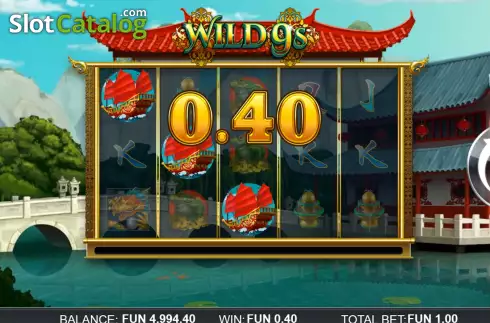 Win screen. Wild 9s slot