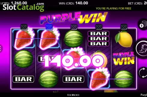 Bildschirm3. Purple Win slot