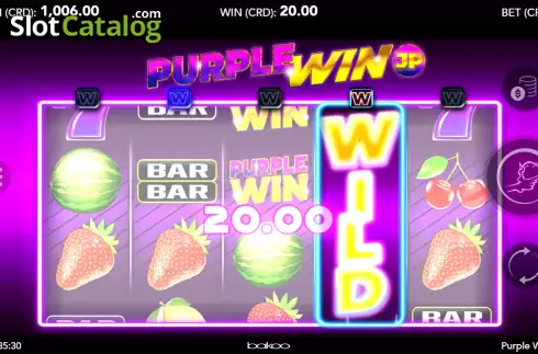 Skärmdump3. Purple Win JP slot