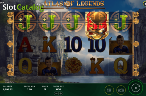 Bildschirm3. Atlas of Legends slot