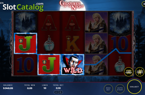 Win Screen 2. Creatures of the Night slot