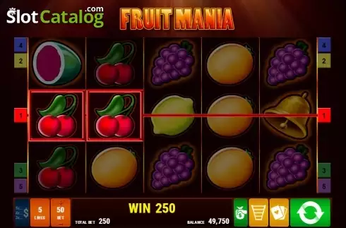 スクリーン2. Fruit Mania (Bally Wulff) カジノスロット