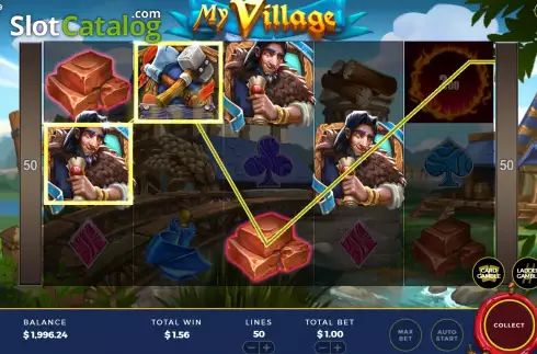 Win screen 2. My Village slot