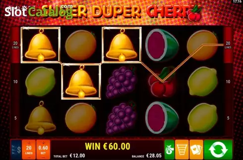 Bildschirm4. Super Duper Cherry slot