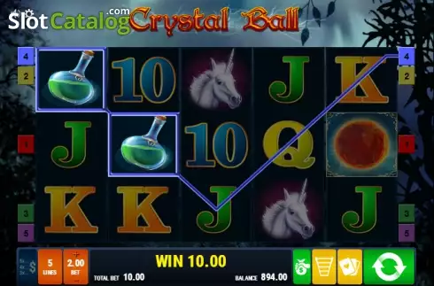 スクリーン2. Crystal Ball (Gamomat) (クリスタル・ボール) カジノスロット