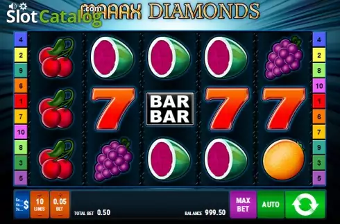 Bildschirm 1. Maaax Diamonds slot