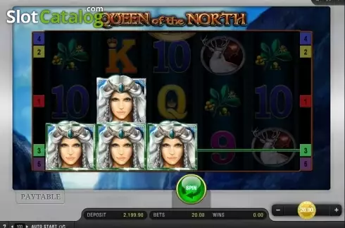 Tela 6. Queen Of The North slot