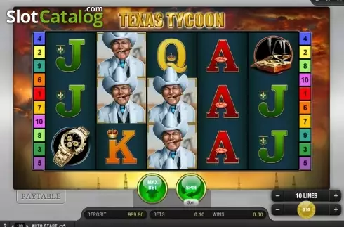 Ecranul 1. Texas Tycoon slot