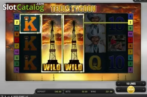 Ekran 3. Texas Tycoon yuvası