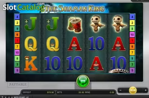 Skärm 1. The Shaman King slot