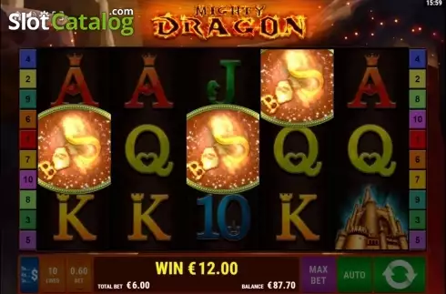 Screenshot5. Mighty Dragon slot