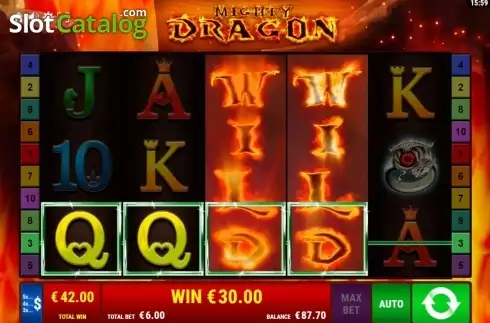 Bildschirm7. Mighty Dragon slot
