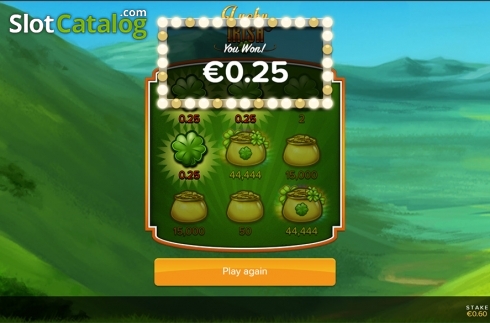 Win screen 2. Lucky Irish Scratch slot