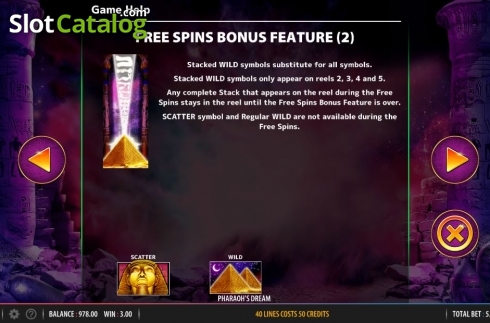 Free Spins 2. Pharaoh's Dream slot