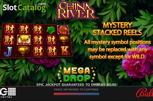 Start Screen. China River slot
