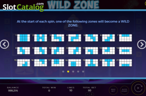 Paytable 2. Wild Zone slot