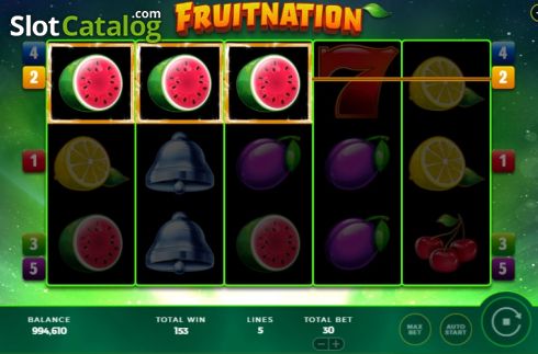 Win screen 2. Fruitnation slot