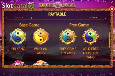 Paytable 2. Lucky Tree slot
