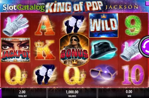 Skärm 1. Michael Jackson King of Pop slot
