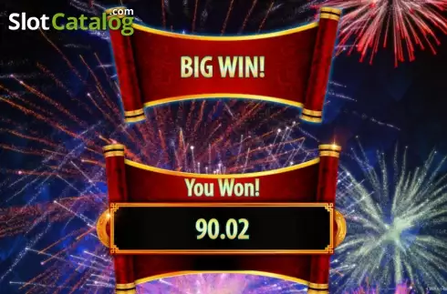 Big Win screen. Dragon Spin slot