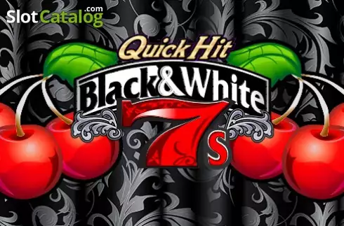 Quick Hit Black & White 7s Logo