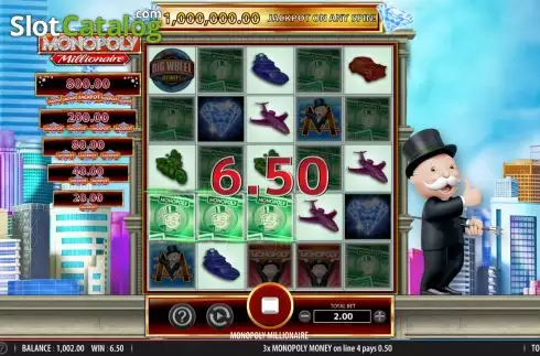 Win screen 2. Monopoly Millionaire slot