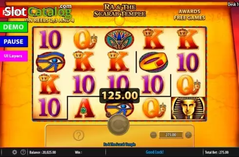 Win 2. Ra and The Scarab Temple slot