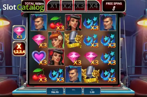 Bonus Game screen 3. Rockabillies slot